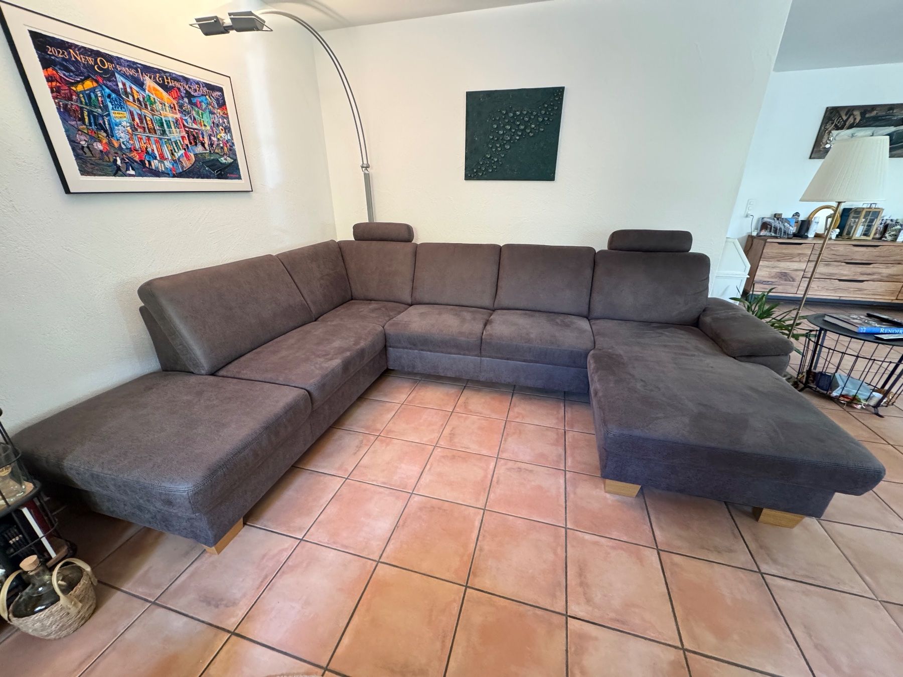 Sofas: Ecksofa braun (elektrisch) in U-Form oder als L-Form möglich – Gebraucht aus Unterlunkhofen von Dinosaurier87 2