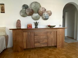 Sideboard Massivholz Nussbaum geölt guter Zustand