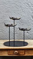 Sculpture 3 Raies Manta en Bronze 26 cm | Décoration Marine