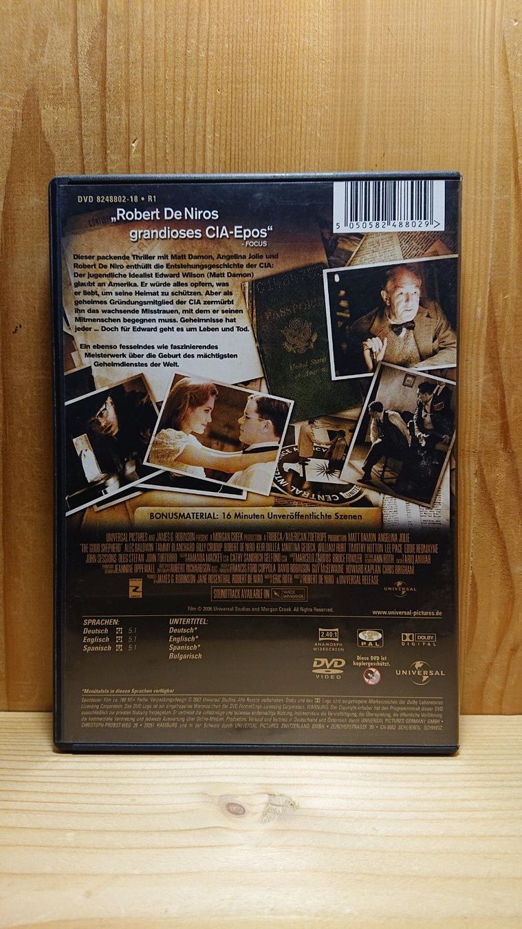 Tutti i DVDs: THE GOOD SHEPHERD DVD mit Matt Damon – Usato da Wilderswil venduto da Exebub 1