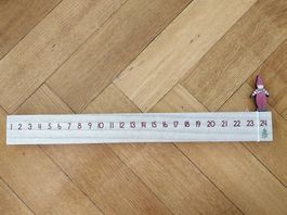 Calendrier de l'Avent en bois état neuf