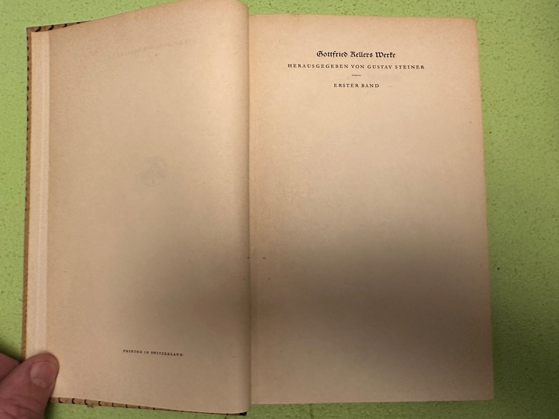 Libri: Gottfried Keller: Gottfried Kellers Werke. 6 Bde. – Usato da Zürich venduto da allp 2