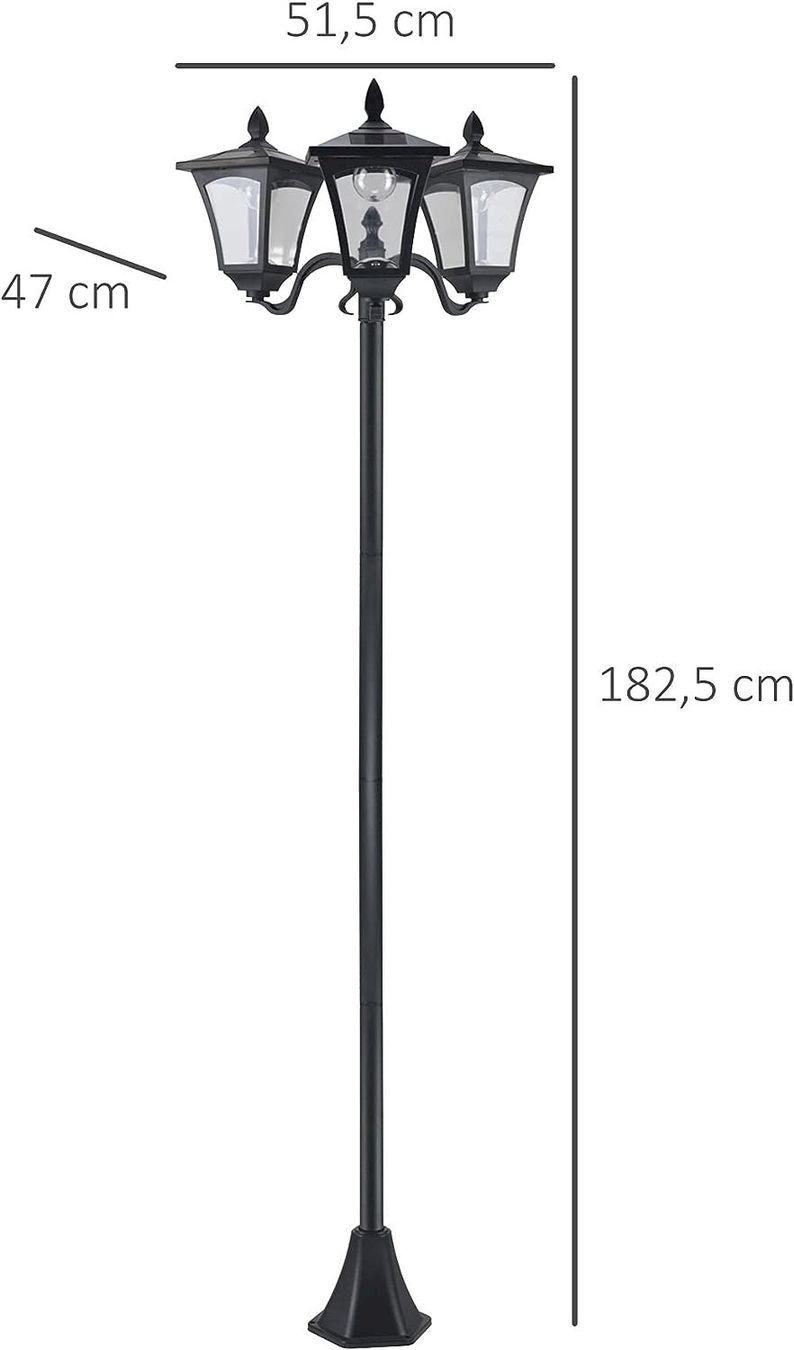 Lampes: Outsunny Solar Gartenlaterne – Neuf avec emballage d'origine à Bottighofen par zaap 2
