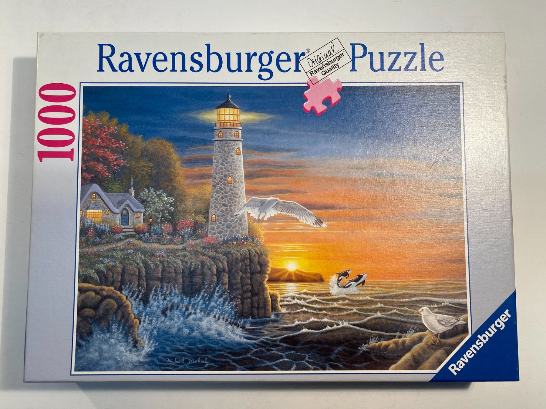 Ravensburger Puzzle: Ravensburger Puzzle. Leuchtturm im Abendlicht 1000 – Usato da Dürnten venduto da RaschaKatz