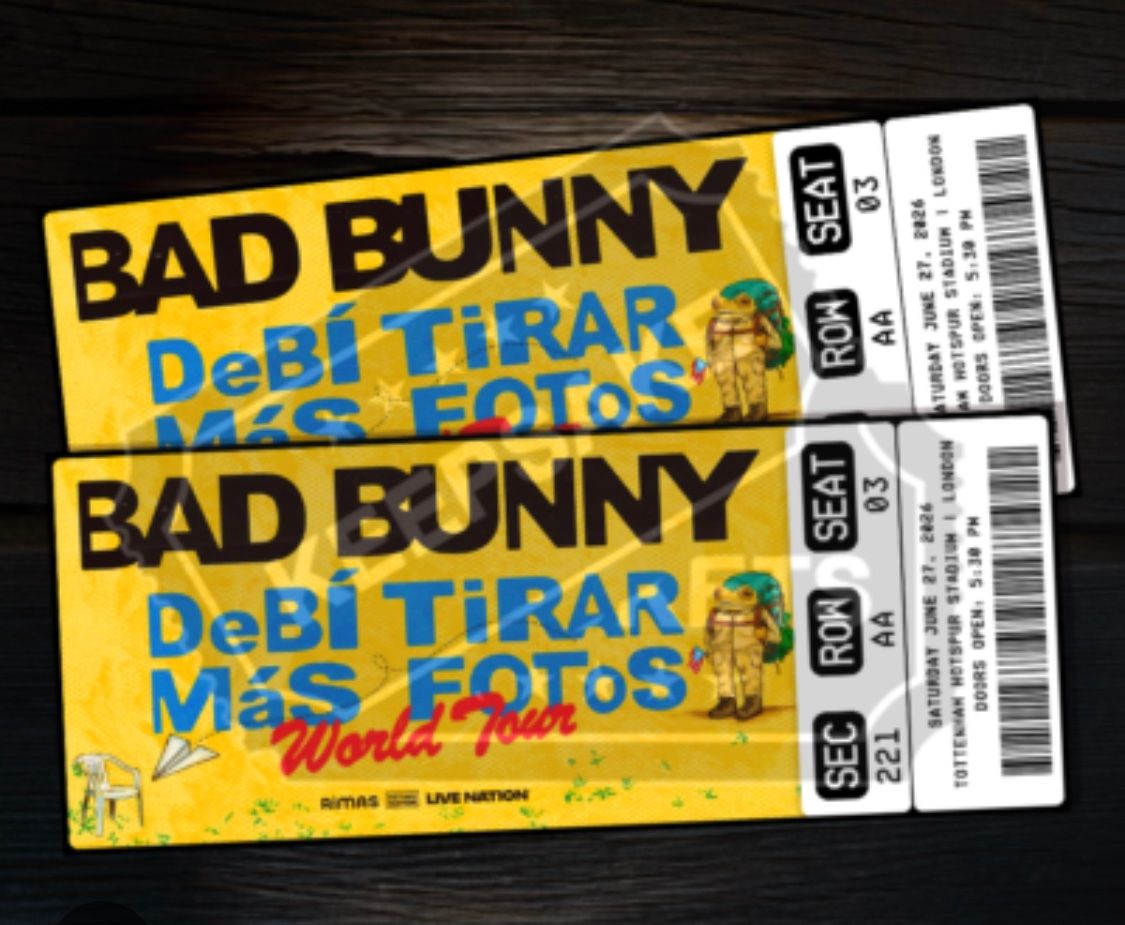 Biglietti: Bad Bunny Ticket Düsseldorf Sitzplatz – Nuovo e nell'imballaggio originale da Olten venduto da Sonja_Gamma