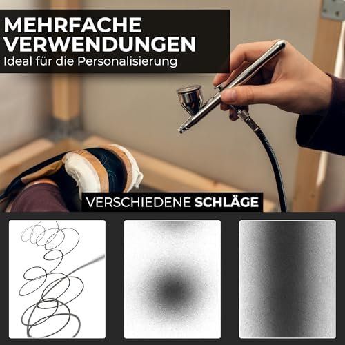 Compressori: Kompressor 3 meter Schlauch Profi Air-Brush Double Pistole – Nuovo e nell'imballaggio originale da Hundwil venduto da pak_7zvn 4