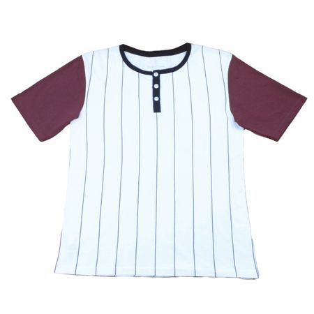 T-Shirt gestreift schwarz weiss ThokkThokk Grösse M