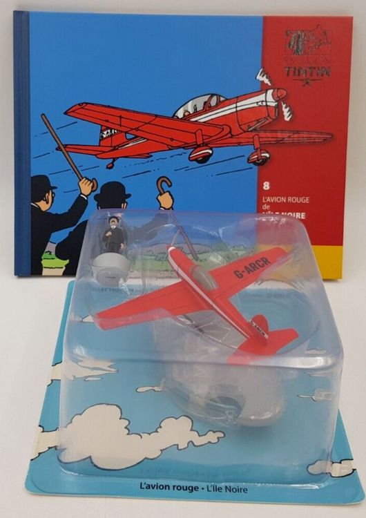 Hachette En Avion Tintin N°008 - L'avion Havilland Rouge (L'Ile Noire) - Occasion