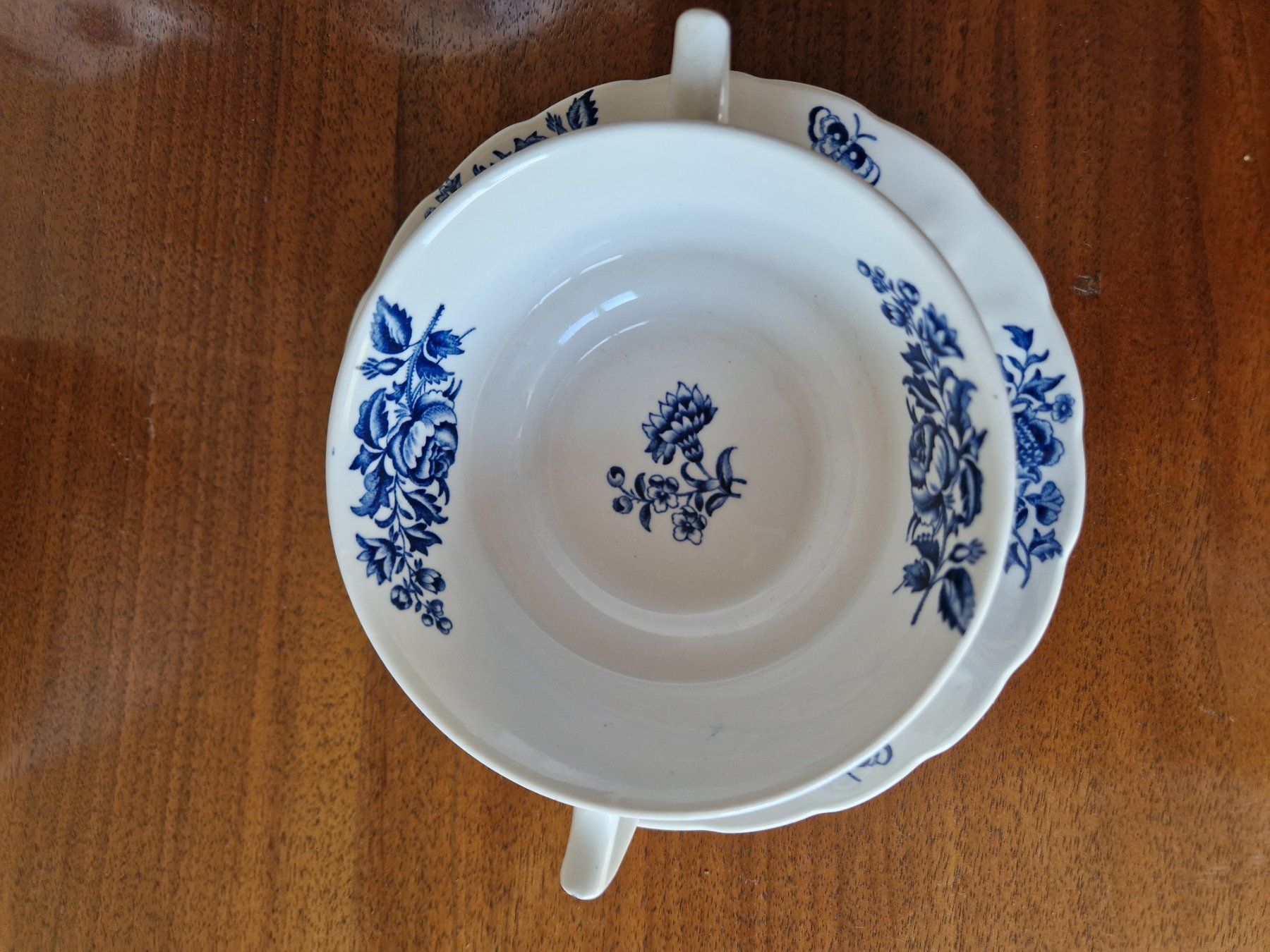 Set di piatti: 12 Suppentassen mit Unterteller /Peony  England – Nuovo (secondo la descrizione) da Bern venduto da Antikbatik 6