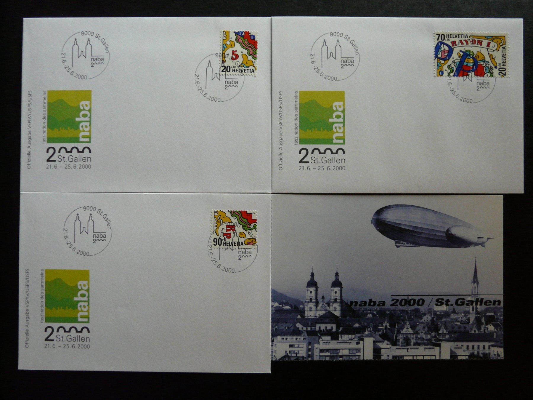 Buste & buste per spedizione: NABA 2000 Tag der Luftfahrt; 3 Stk.Couvert und Ansichtskarte – Nuovo (secondo la descrizione) da Grossaffoltern venduto da Prinzessin57