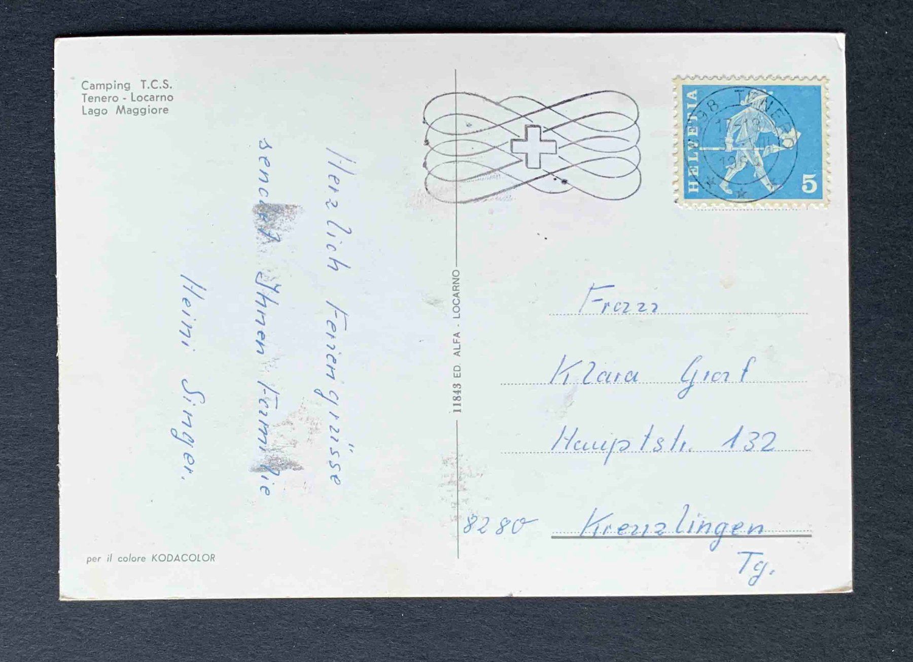 Cartoline postali: AK Camping TCS Tenero Locarno – Usato da Goldau venduto da artelier1 1
