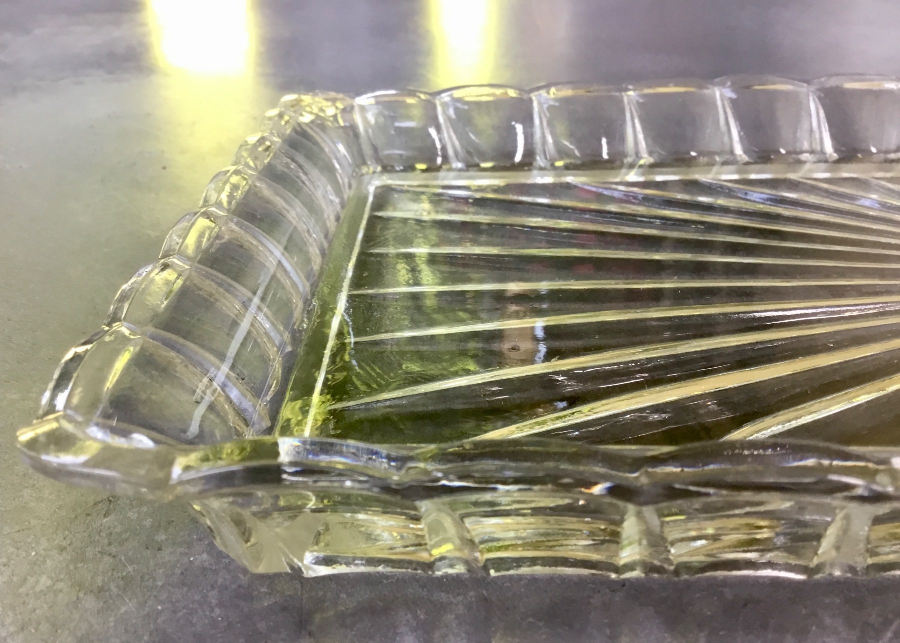Servierplatten: Kuchen Cake Platte | Kristallglas antik – Gebraucht aus Eggersriet von Wiese61 1