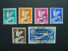 1932 Nr. 185-190 gestempelt