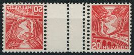 1937 - Landschaftsbilder - Zwischenstege - Abart -postfrisch