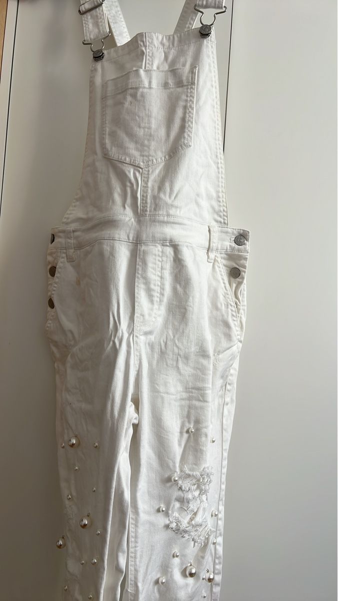 Tute: Salopette blanche Miss Sixty avec perles Taille M – Usato da Renens VD venduto da sar_bwz5