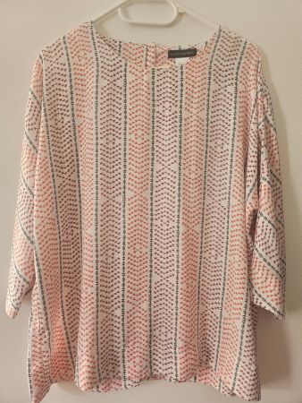 Laura Clément, Schlupfbluse, 3/4 Ärmel, Boho-/Ethno-Style