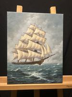 Wunderschönes Ölgemälde Segelschiff, signiert, 2002!