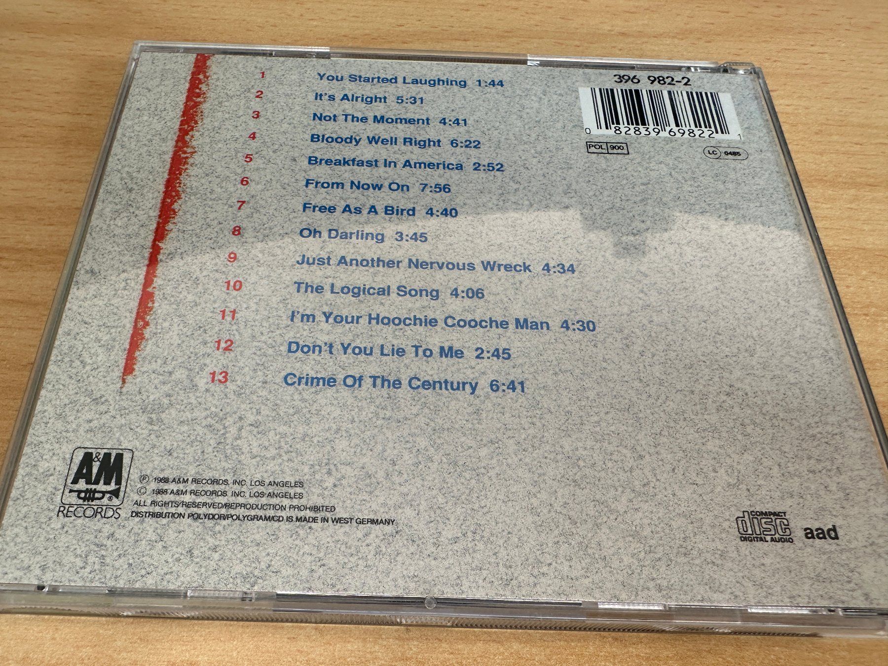 CD: Supertramp – Live '88 – Usato da Rikon im Tösstal venduto da Alpenmutz 1