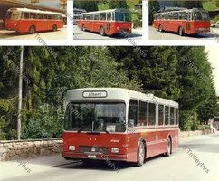 Postkarte 4 FBW's von Davos VBD/KVD                   BTM069