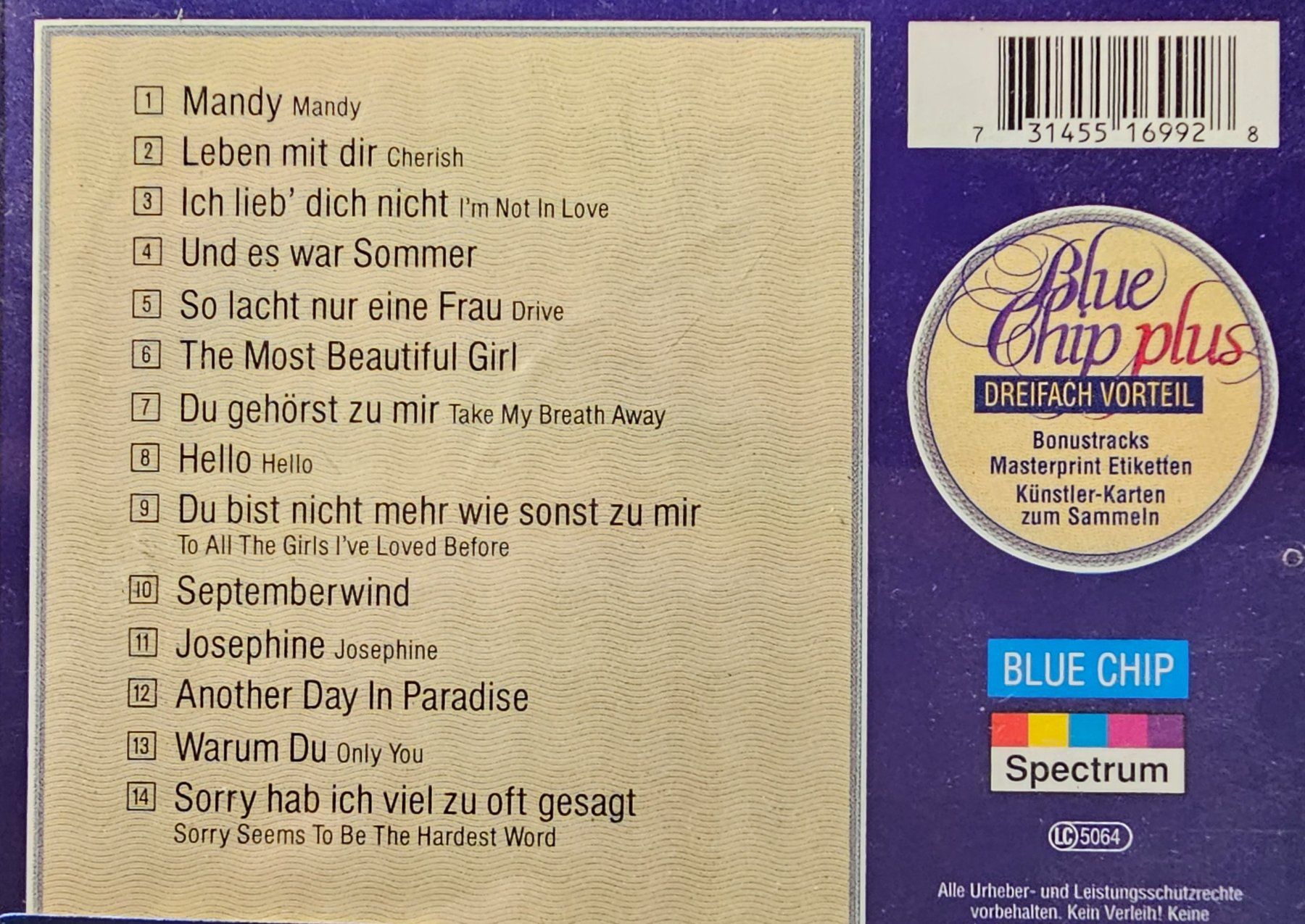 CDs: Howard Carpendale – Hello – Gebraucht aus Wahlen b. Laufen von Cg10 1