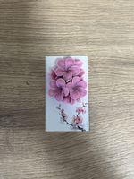 Blumenkerze pink, handgemacht