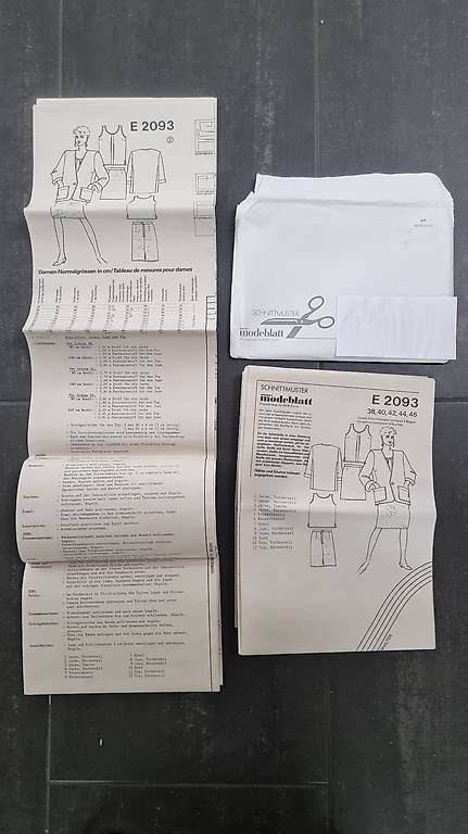 Cartamodelli: Schnittmuster Original Meyer's Modeblatt E 2093 – Usato da Neuenkirch venduto da tip_wp7s