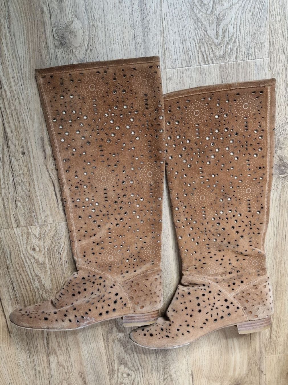 Scarpe da donna: Braune Stiefel, Gr. 36, Wildleder – Usato da Mönchaltorf venduto da nzhuravel 1