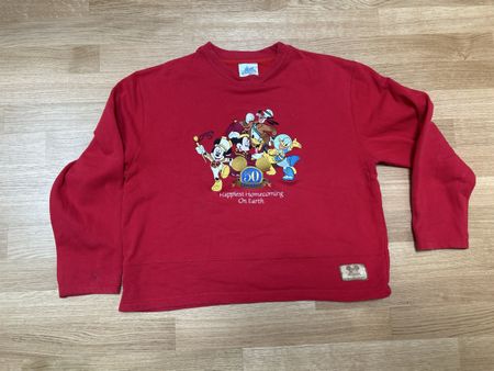Pullover Disney 50 Jahre Disneyland rot grösse M