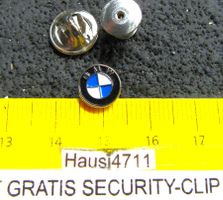 BMW Auto logo Pin winzig-klein-fein MIT SECURITY-CLIP DAZU