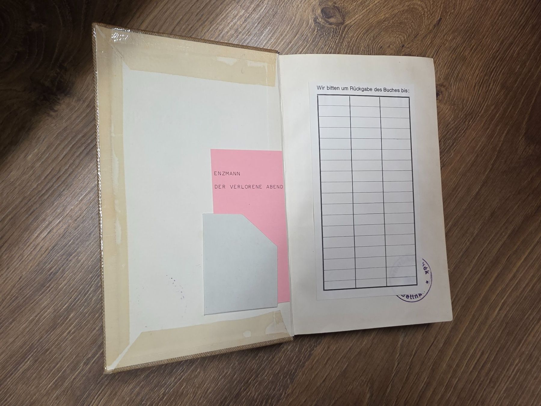 Libri: "Der verlorene Abend" von C.R. Enzmann – Usato da Nebikon venduto da Japostyle_2 4