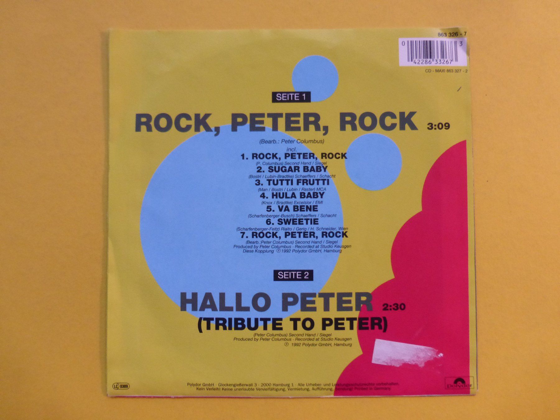 Dischi in vinile: Peter Kraus – Rock, Peter, Rock – Usato da Zürich venduto da Swiss57 1