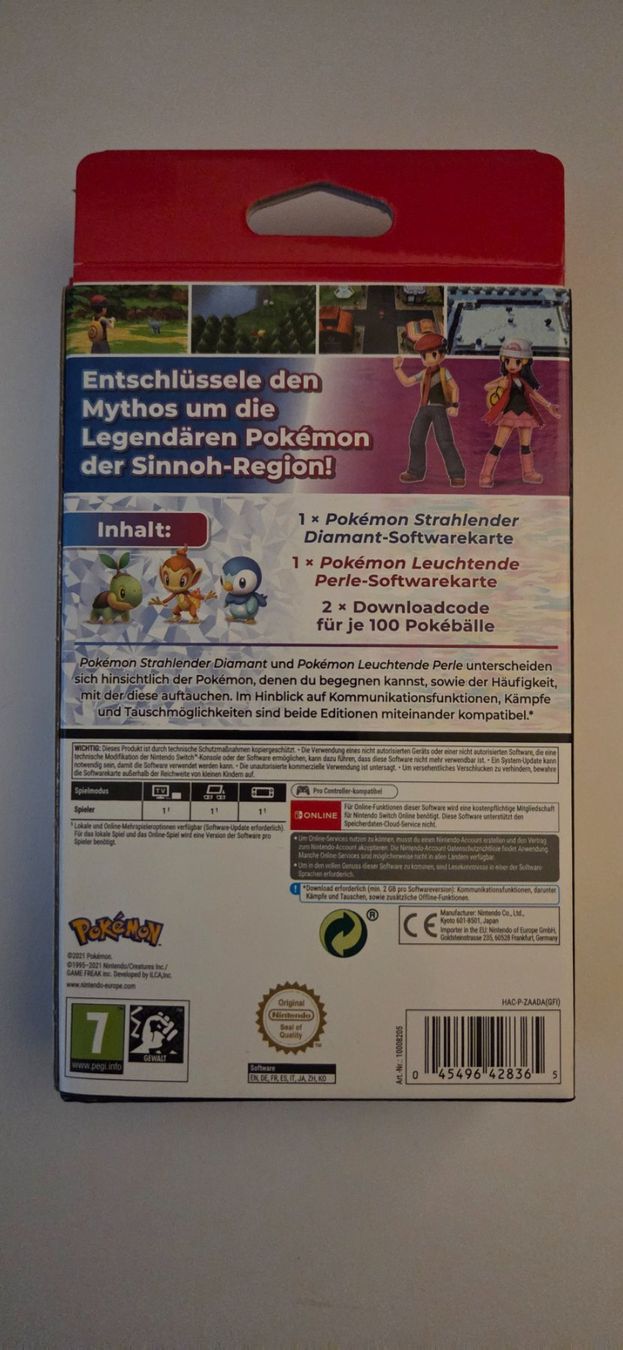Nintendo Giochi: Pokémon Diamond + Perl Doppelpack Switch (DE) – Nuovo e nell'imballaggio originale da Einsiedeln venduto da Helvetios 1