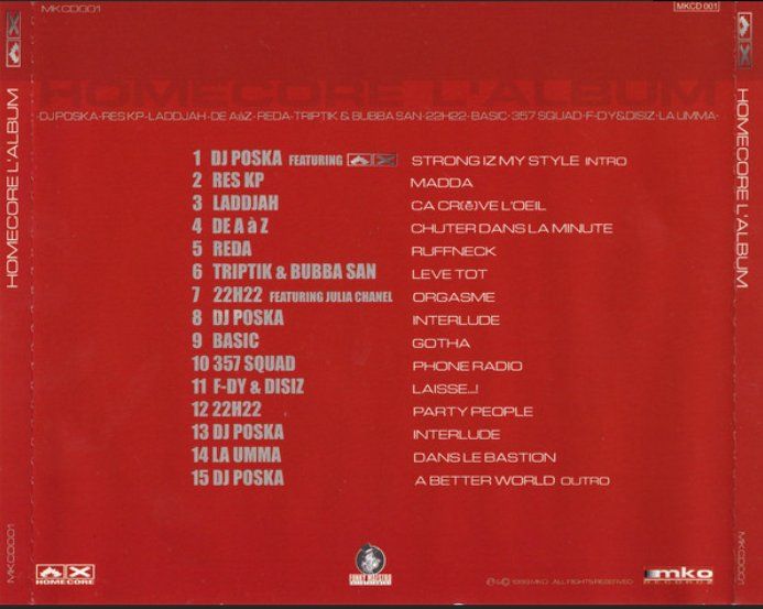CDs: HOMECORE - L'ALBUM - CD Original 1999 – Gebraucht aus etoy von Vinyle-is-back.com 1