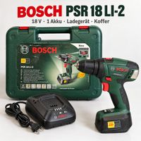 Bosch PSR 18 LI-2 Akku-Bohrschrauber 18 V mit Akku, Ladegerä