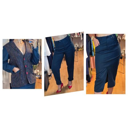 Vintage Trio Kostüm Rock Blazer Hose M/L
