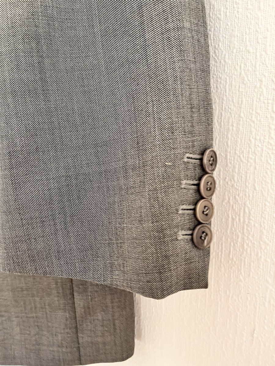Giacche: OLD ENGLAND Paris Jacket Grey Wool Size 52 Made in England – Usato da Lausanne venduto da Danash 5
