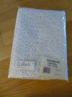 Neue Tischdecke, weiss, mit Spitze u. Perlglanz, 130x170cm