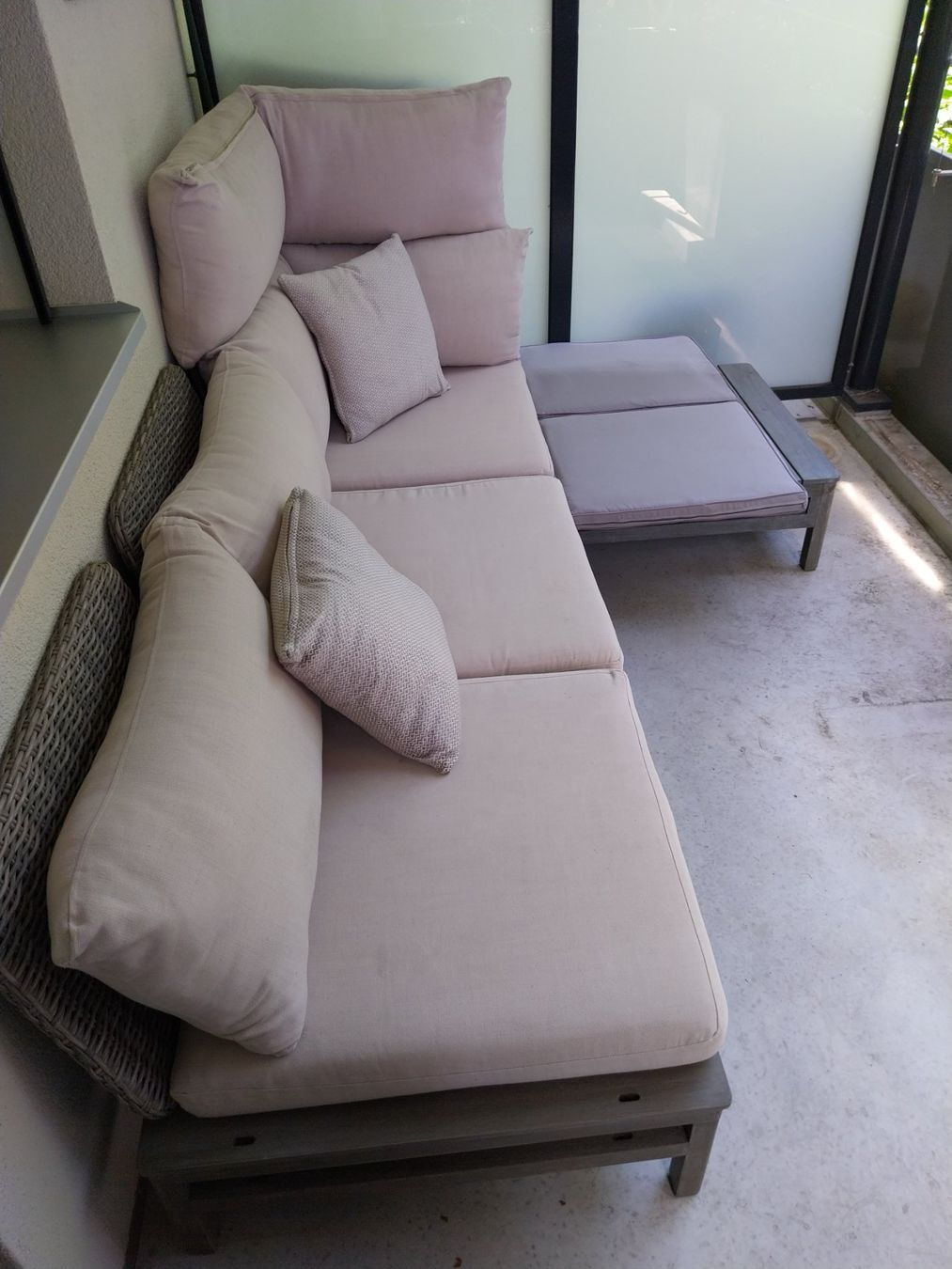 Micasa Sofas: Modulares Gartensofa aus Holz – D'occasion à Bern par tho_7b5z 8