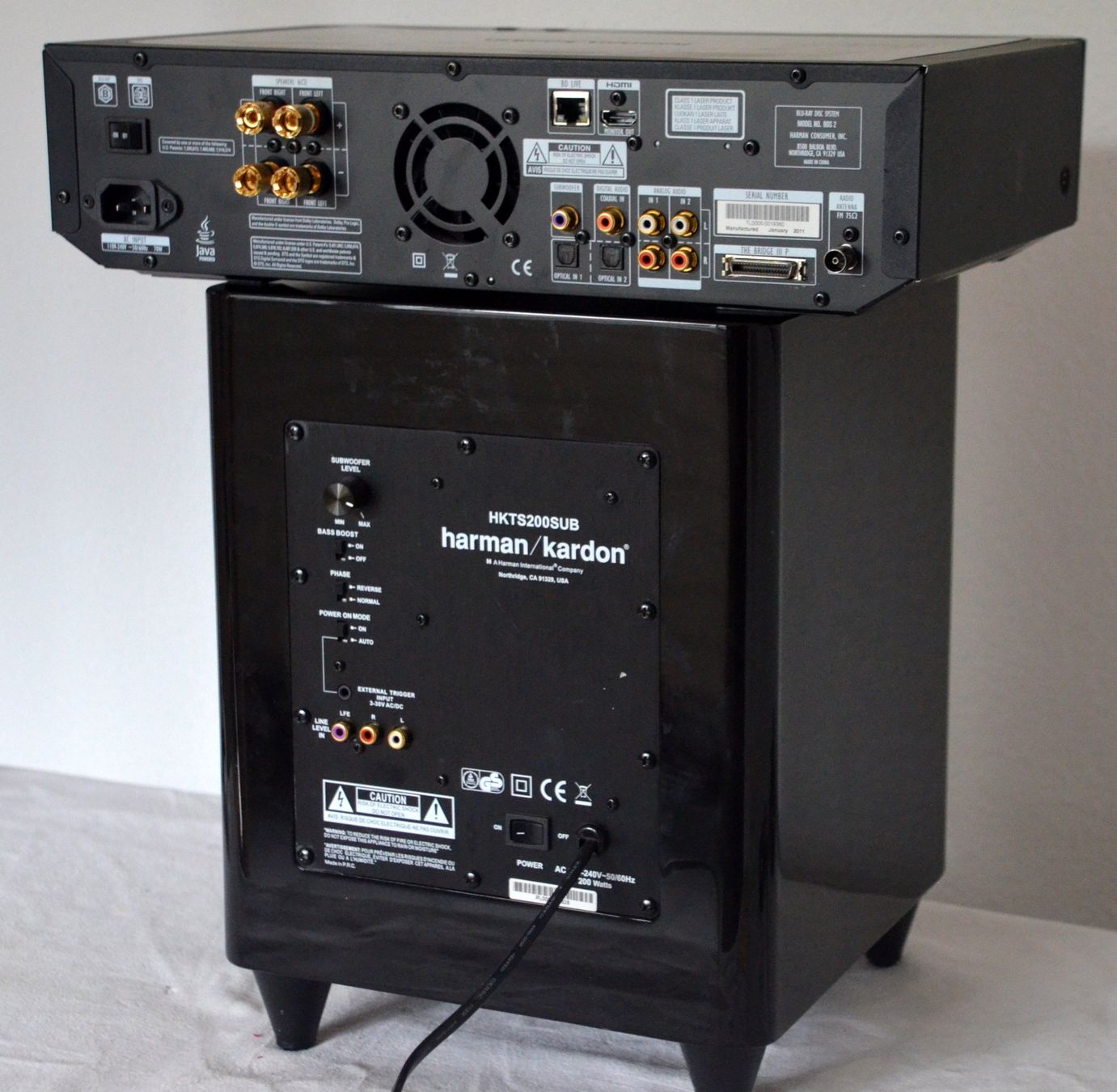 Harman-Kardon Home Cinema: Harman Kardon BDS-2 Blu-ray  + HKTS 200 SUB – Difettoso da Collonges venduto da arashee 4