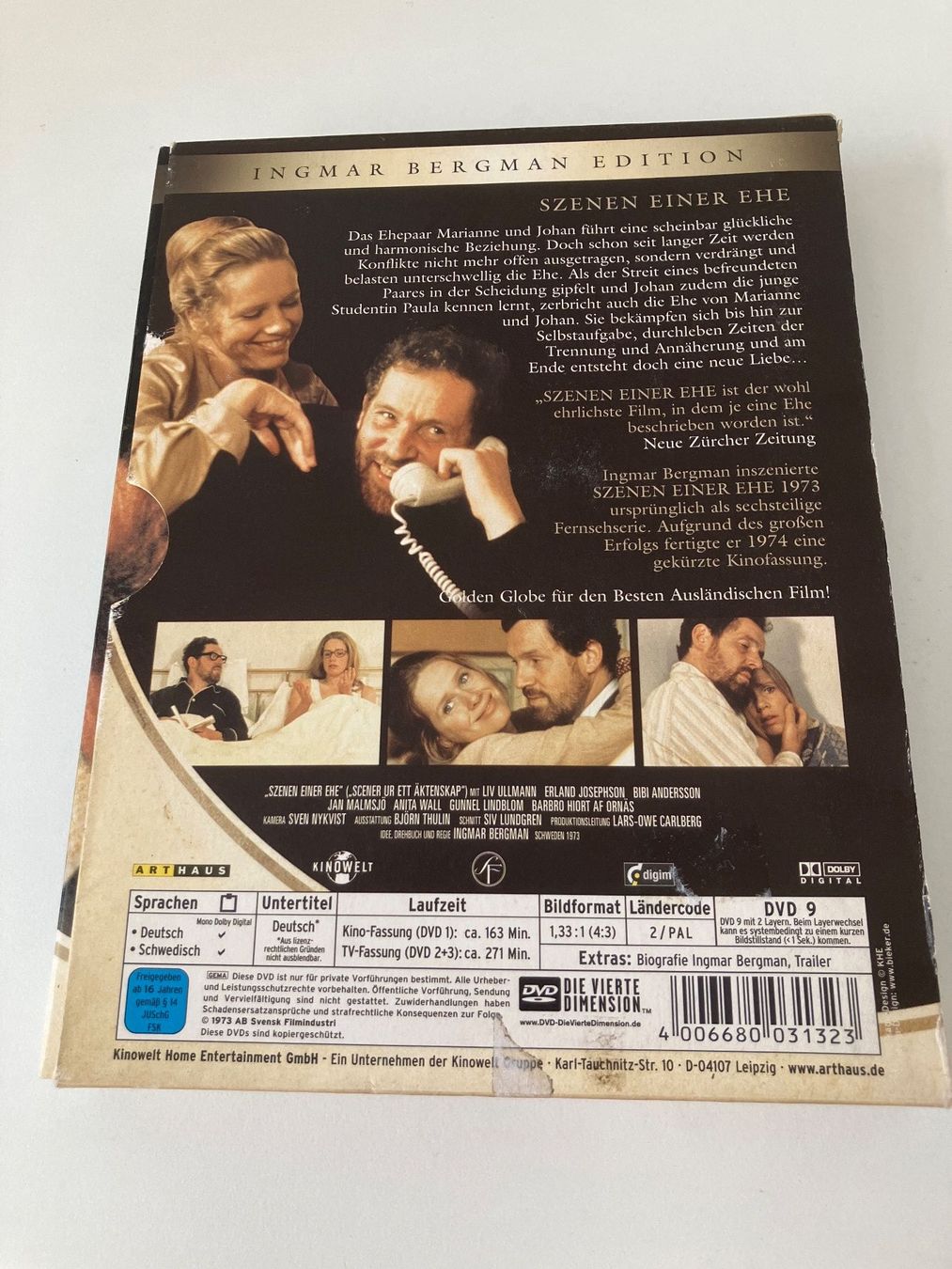 Tutti i DVDs: Ingmar Bergman: Szenen einer Ehe [3 DVDs] – Usato da Arbon venduto da HelFer01 1