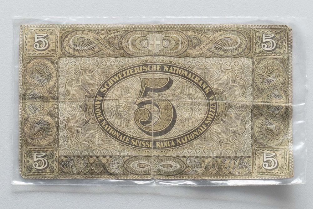 Schweizerische Nationalbank 5 Franken Note 1921 (Gebraucht) in Basel ...
