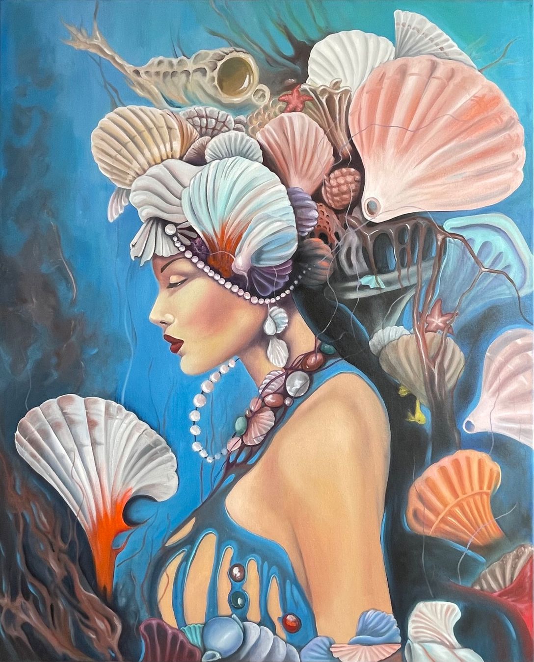 Foto & Immagini: Aphrodite - großes Ölgemälde 81x100 cm – Nuovo (secondo la descrizione) da Buchs SG venduto da ViccaArt