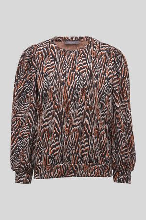 Herbstlicher Zebra Look Damenpullover - NEU