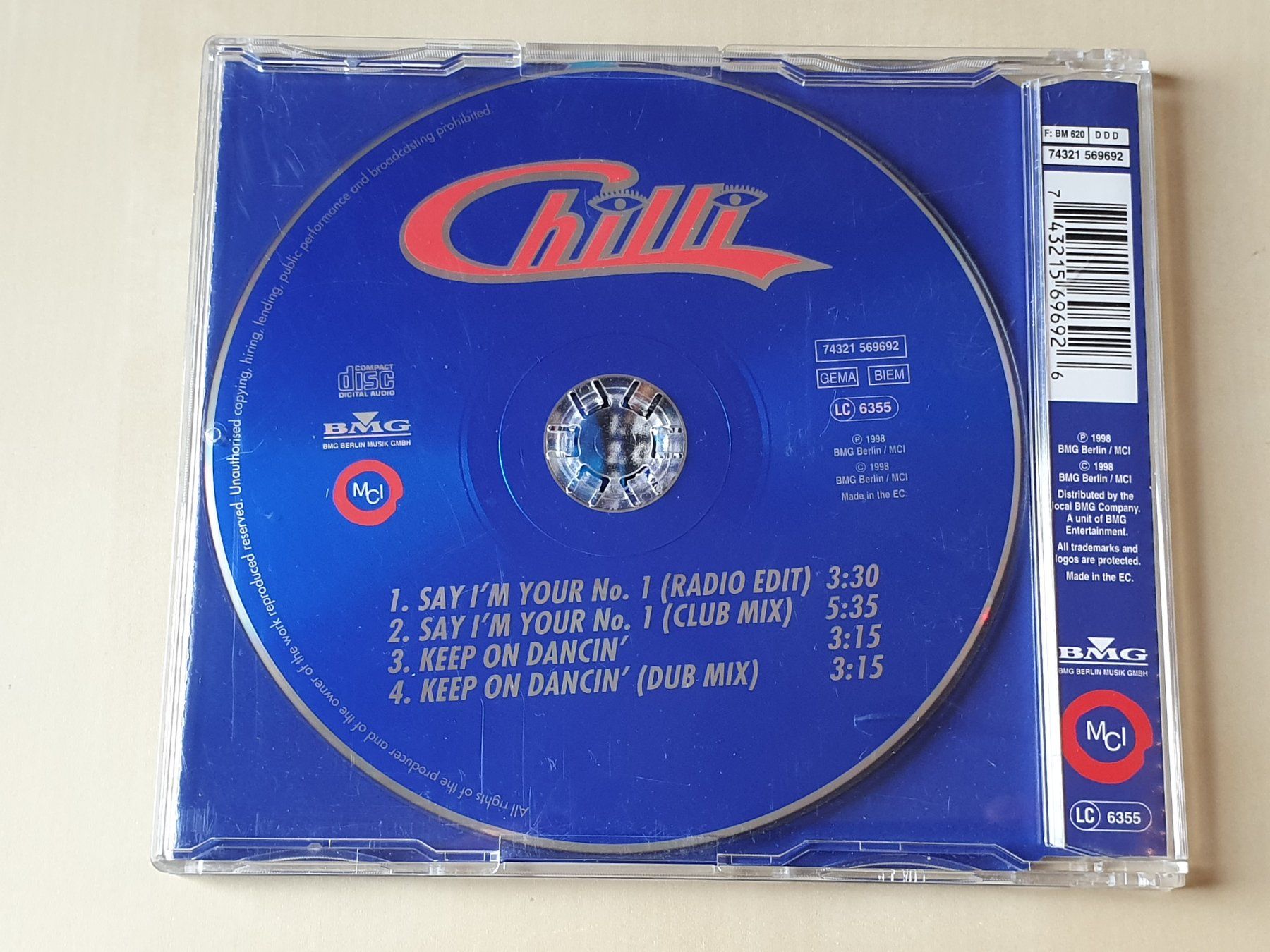 CD: Chilli Say I'M your No. 1 – Usato da Stansstad venduto da collectorsshop 1