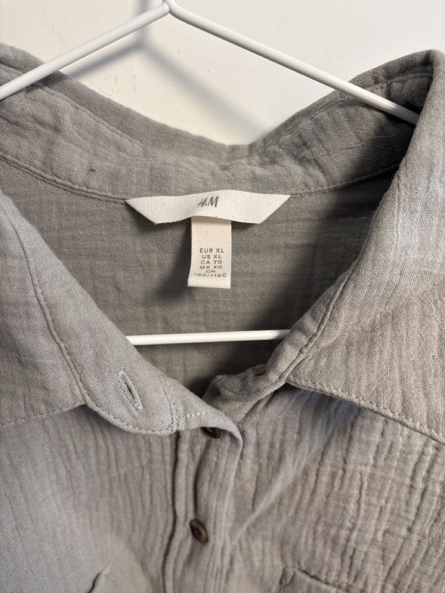 H&M Camicette: H&M Bluse, XL, Hellgrau-grün – Nuovo (secondo la descrizione) da Adliswil venduto da ninotschka7 1