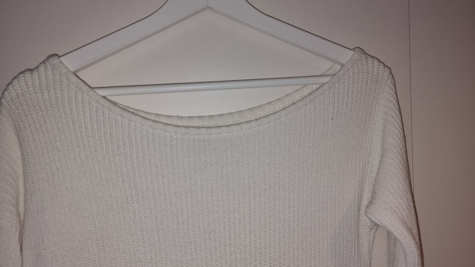 Kleider: Winterliches Strickkleid in Weiss, Grösse S – Gebraucht aus Balgach von Patty04 2