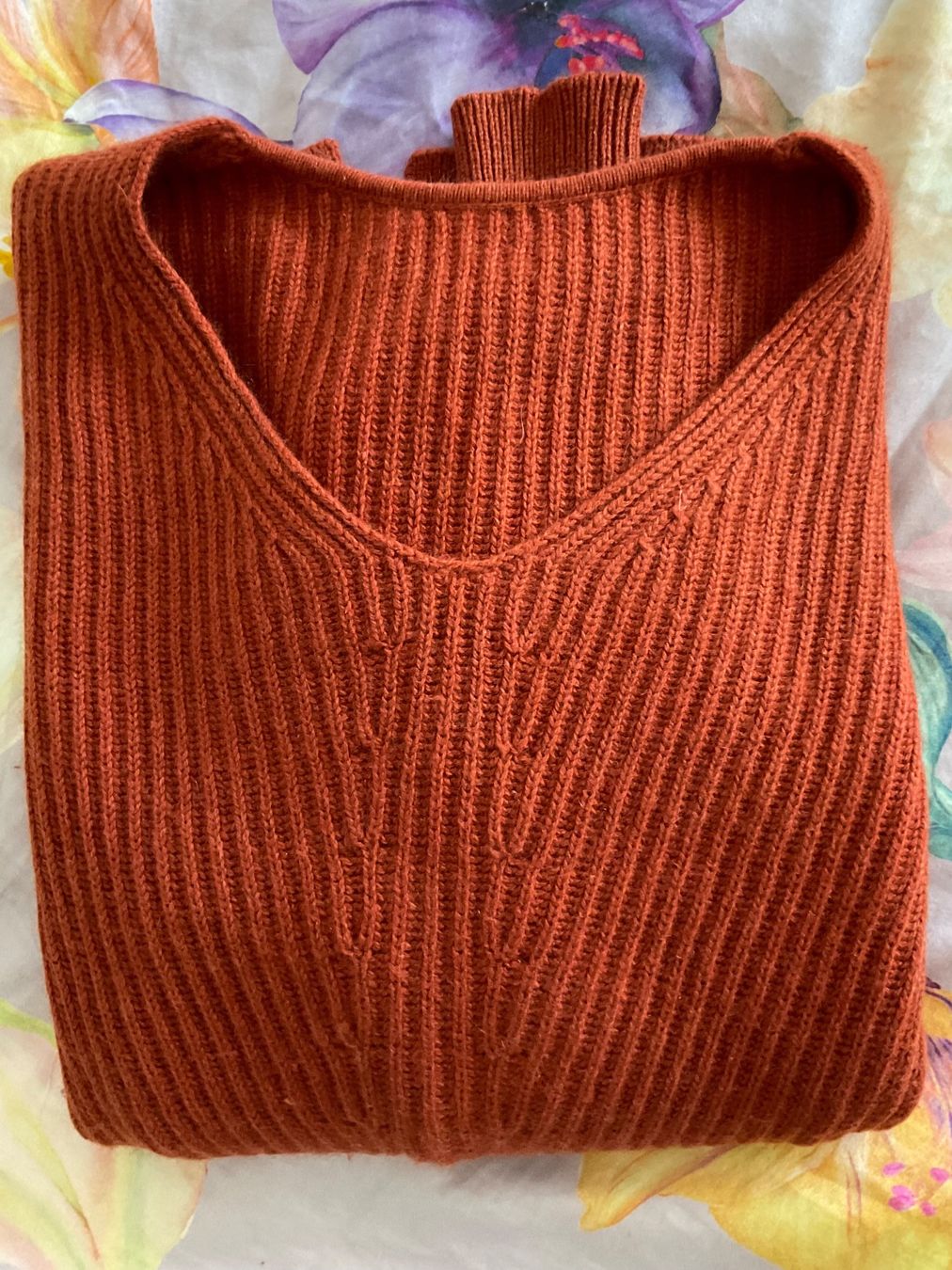 Maglioni & Felpe: Kaschmir Seide Grobstrick oversize Pullover Gr S Rostbraun – Usato da Urdorf venduto da alda02 6