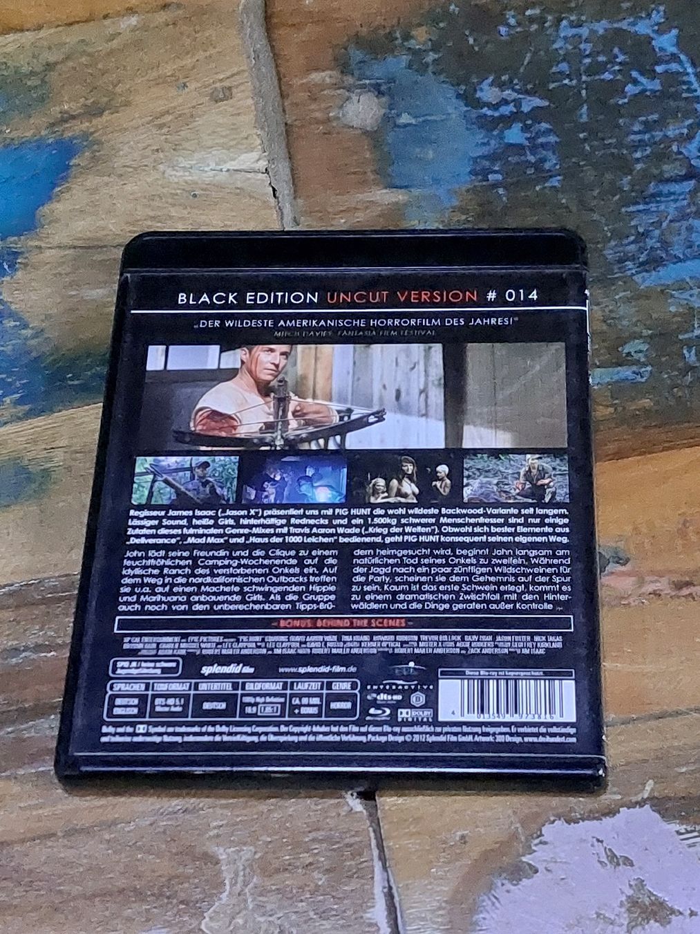Tous les DVDs: Pig Hunt, Blu Ray Horror Black Edition – D'occasion à Winterthur par Belzarek 1