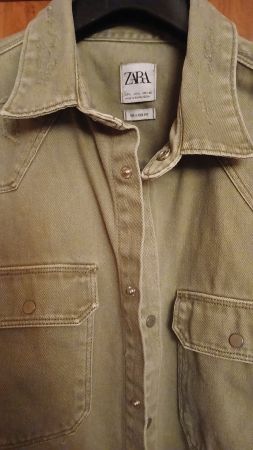 ZARA HERREN JEANS HEMD/JACKE Gr. L