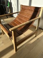 Brown leather chair